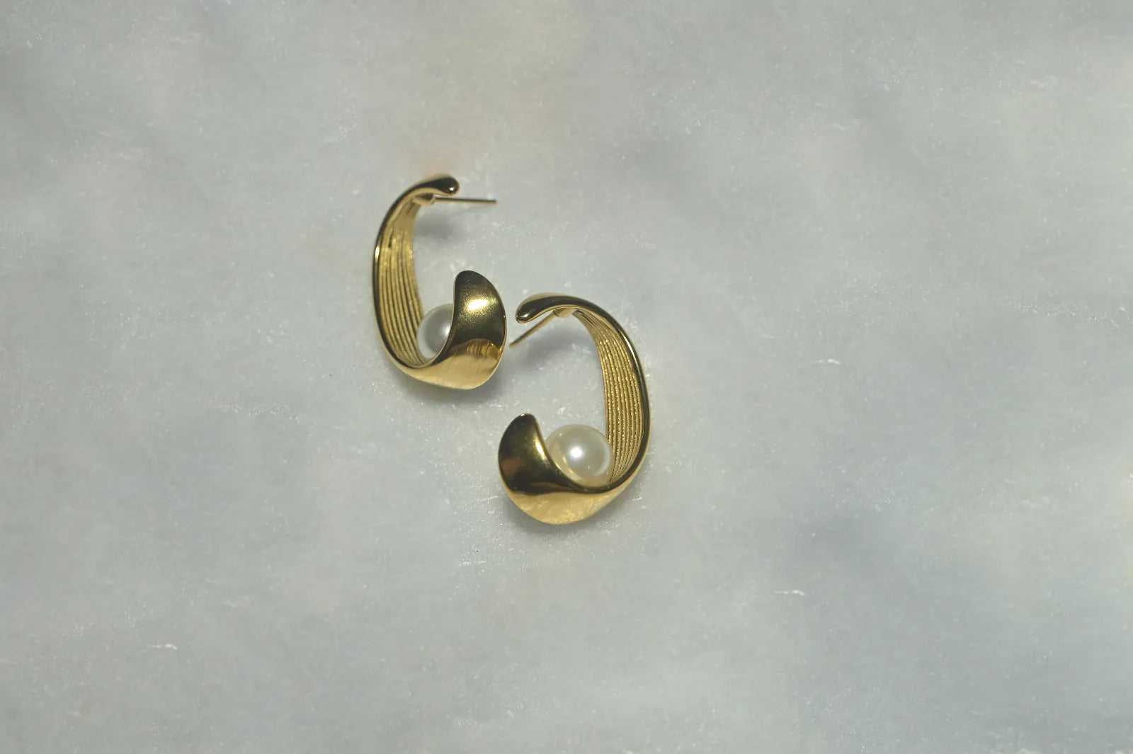 Golden Petal Glamour Earrings