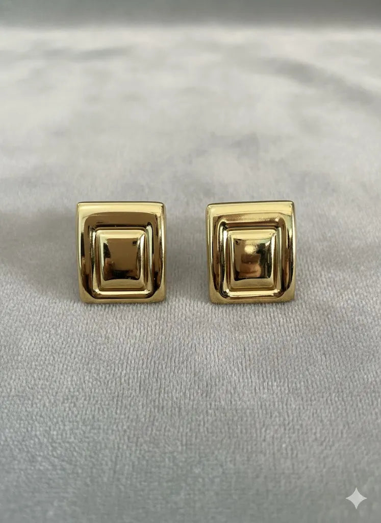 Regal Block Earrings
