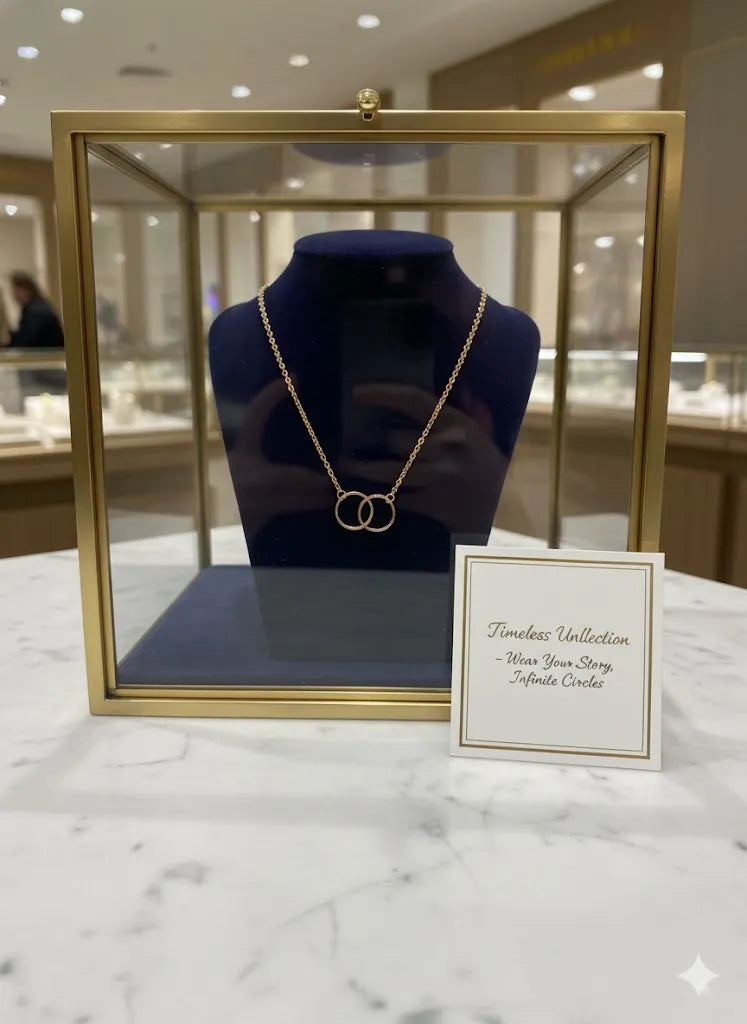 Trinaari Interlinked Circle Necklace