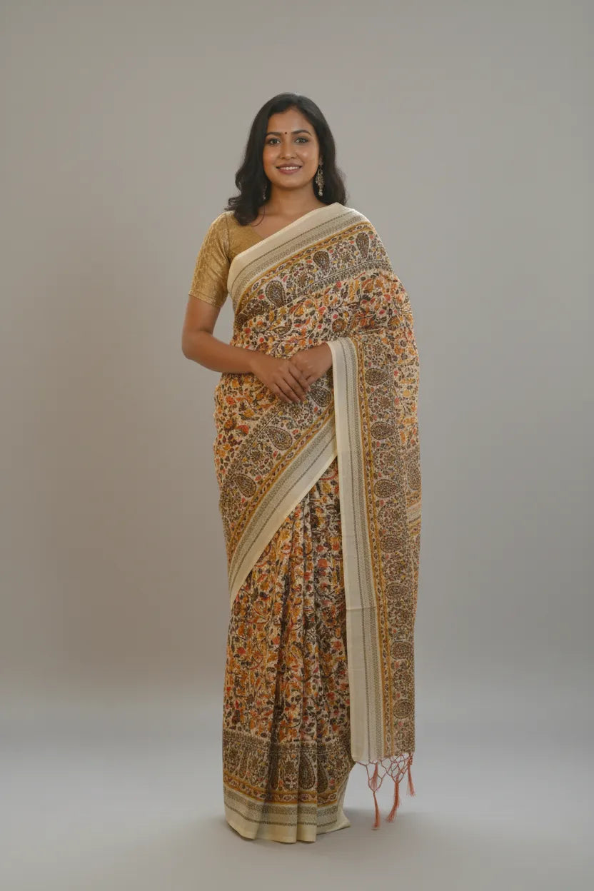Noor-e-Gulbanar Banarasi Silk Saree