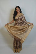 Kashvi Cocoa Brocade Saree