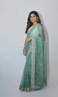 Samyukta Ivory Banarasi Weave Saree