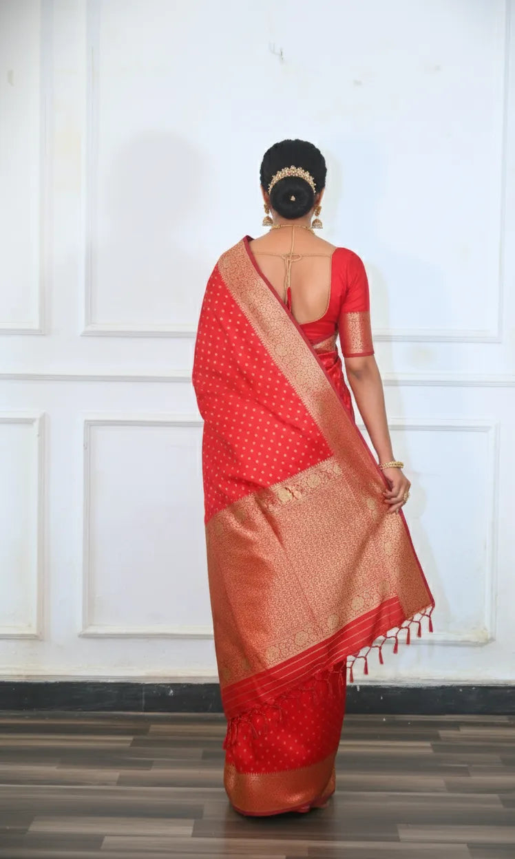 Roopvati Crimson Bridal Kanjivaram
