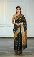 Shanaya Ebony Black Banarasi Saree