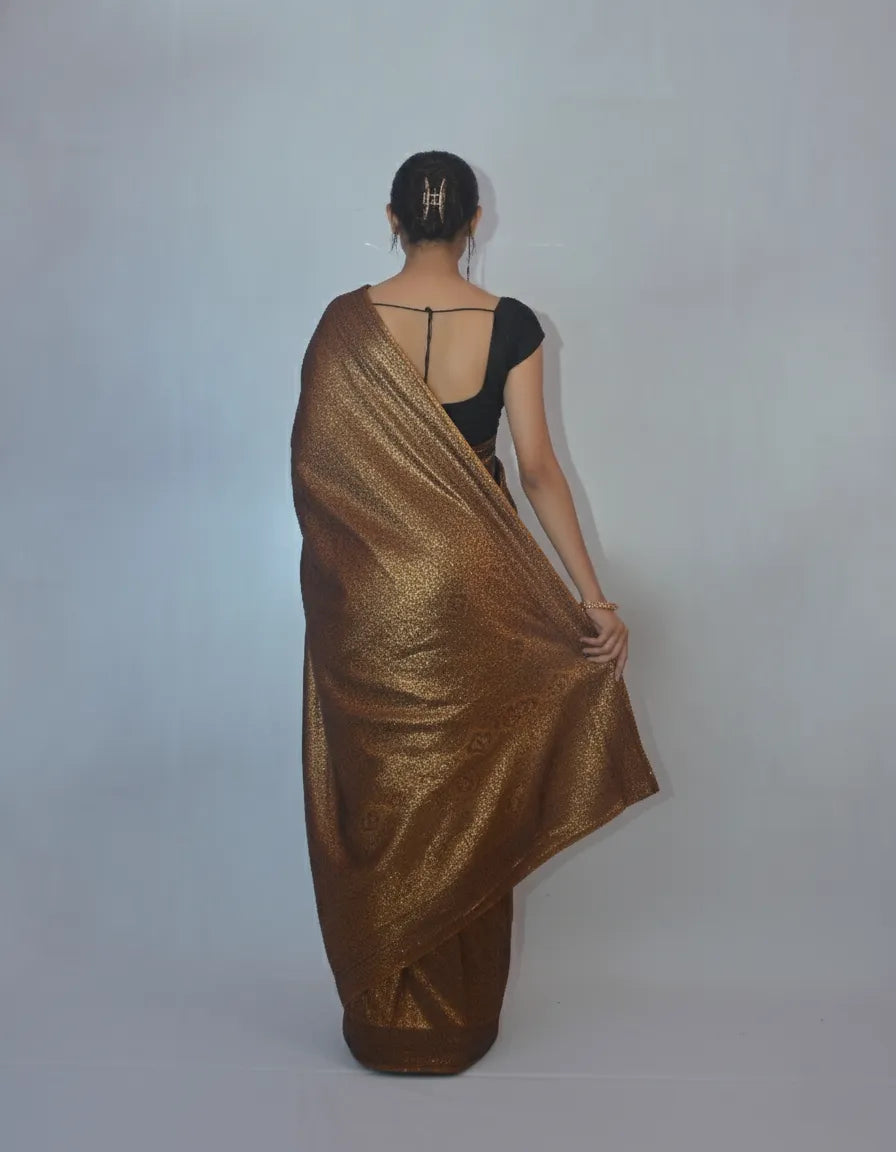 Vaidehi Charcoal Grey Silk Saree