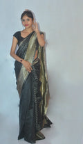 Ira Golden Beige Banarasi Brocade
