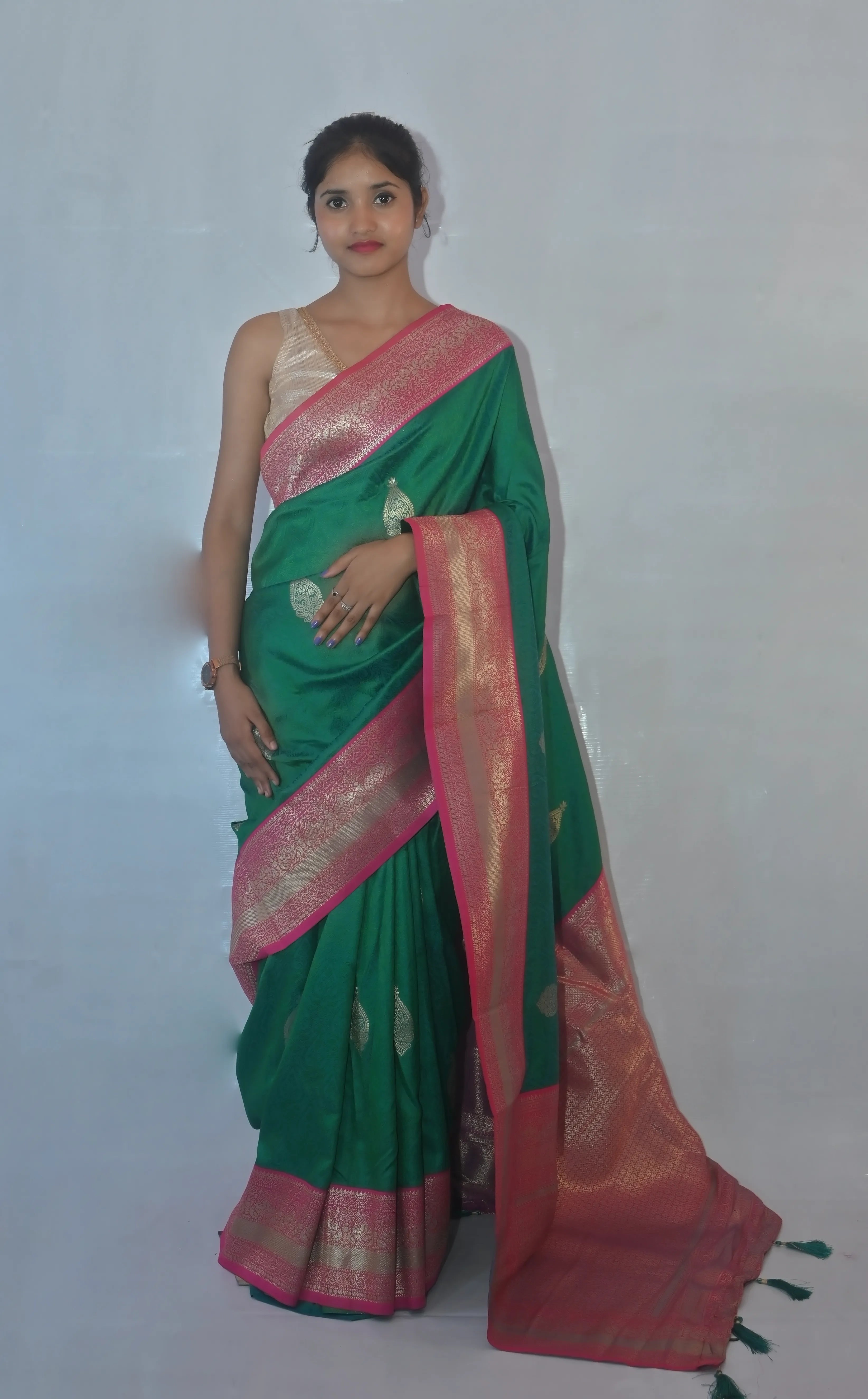 Nilambari Sea-Green Banarasi