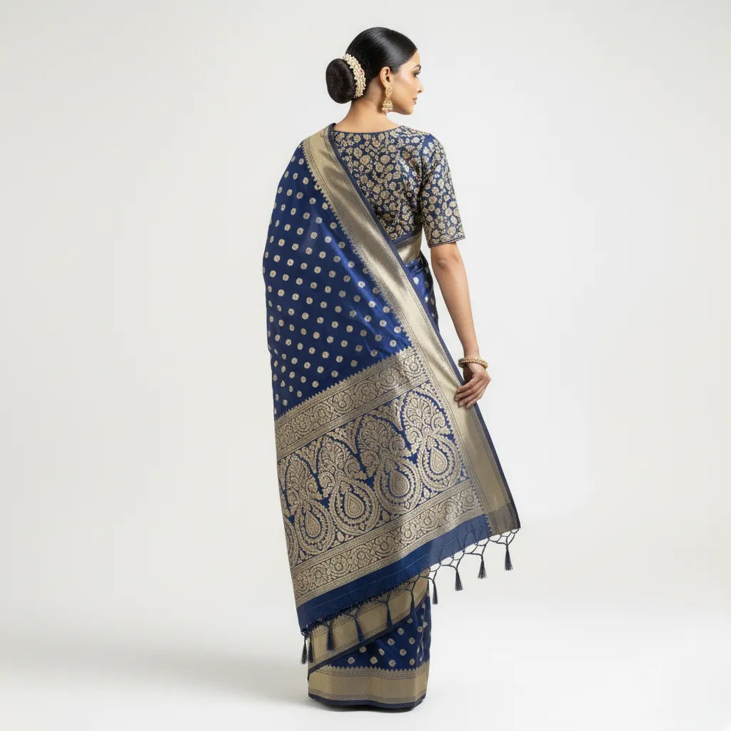 Rajeshwari Crimson Banarasi Brocade
