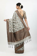 Saanvi Pista Green Banarasi Weave