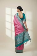 Anuradha Blue-Pink Banarasi Charm